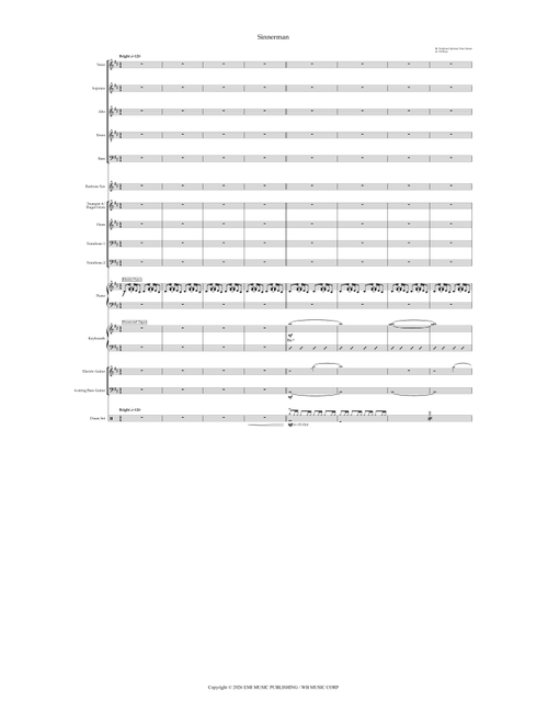 Sinnerman (Arr. Ed Mayo) - Nina Simone, Traditional Spiritual (Choral, SATB)