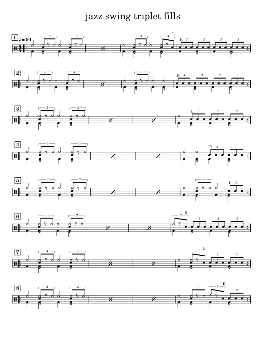 Jazz swing drums on sale