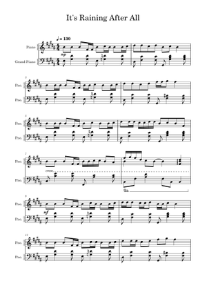 It's Raining After All – TUYU It's Raining After All - TUYU Sheet Music ...