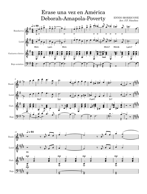 Once upon a time in america – Ennio Morricone Erase una vez en America-Popurri