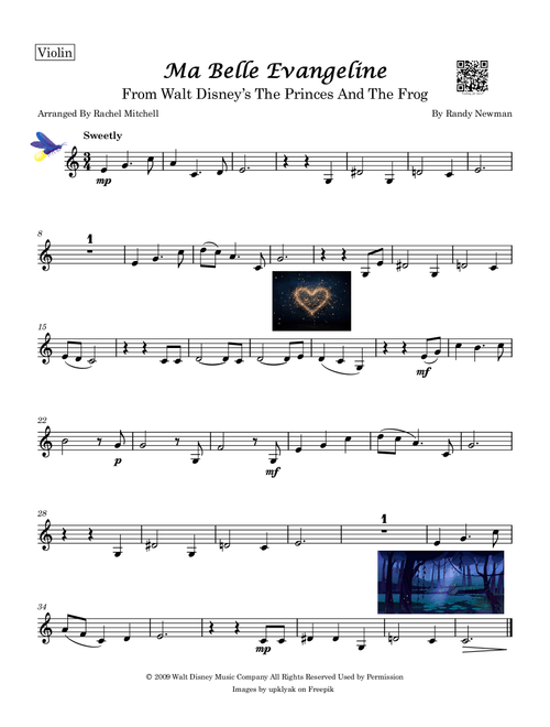 Ma Belle Evangeline (Arr. Rachel Mitchell) - Randy Newman (Violin Solo)