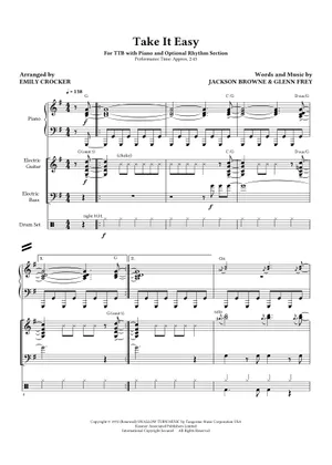 Play Official version of Take it easy sheet music by Eagles Play Official version of Take it easy sheet music by Eagles