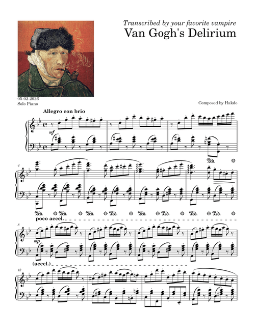 Van Gogh's Delirium – Hakdo (Solo Piano)