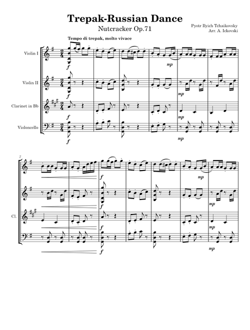 Trepak – Pyotr Ilyich Tchaikovsky Nutcracker Suite