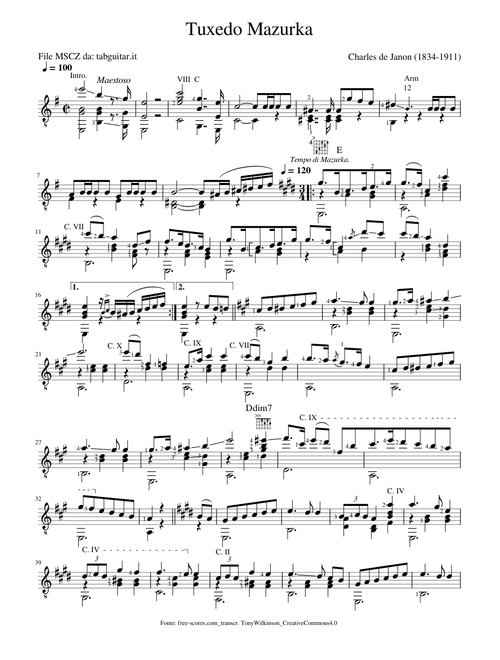 Tuxedo Mazurka – Charles de Janon