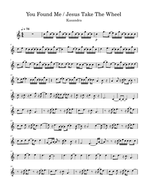 You found me – The Fray Kasandra - You Found Me/Jesus Take the Wheel