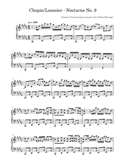 Nocturne No. 9 - Frederic Chopin/Jacques Loussier