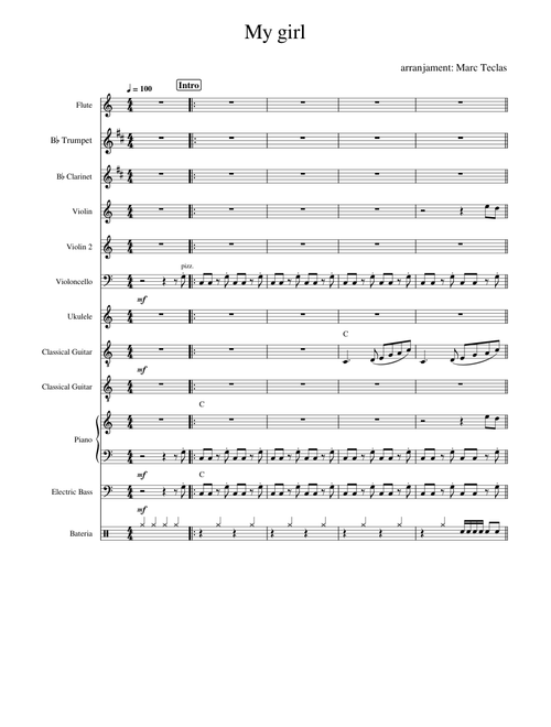 My girl – The Temptations - Orquestra juvenil