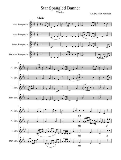 Minor Star Spangled Banner