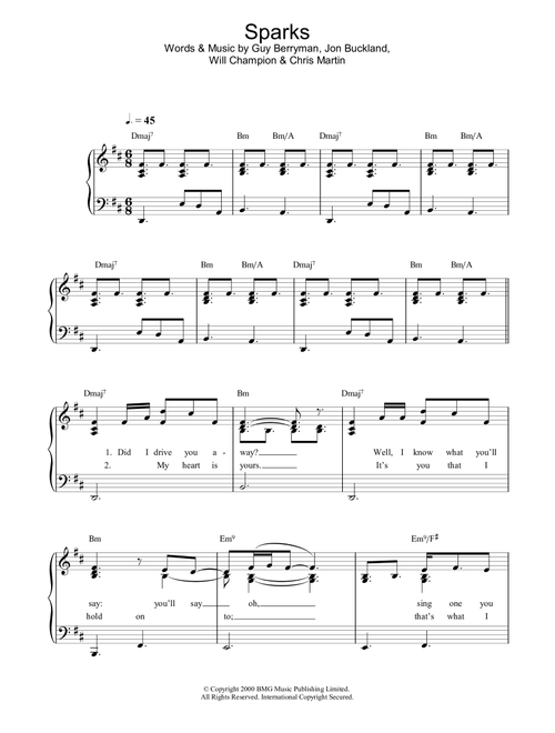 Sparks - Coldplay (Easy Piano)