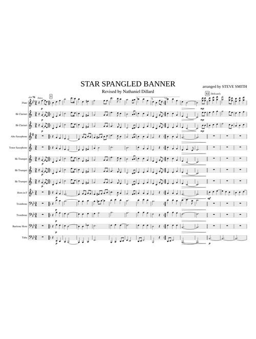 The Star Spangled Banner arrangement by Steve Smith