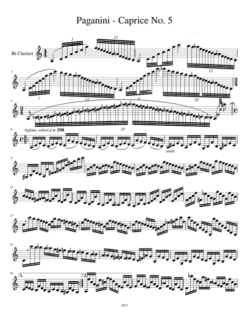 Paganini Caprice No. 5