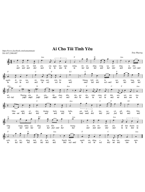 Ai cho tôi tình yêu – Phương Anh Ai Cho Tôi Tình Yêu
