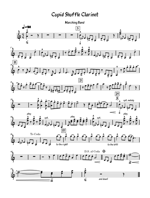 Cupid Shuffle – Bryson Bernard Cupid Shuffle Clarinet Adjusted Tim Waters