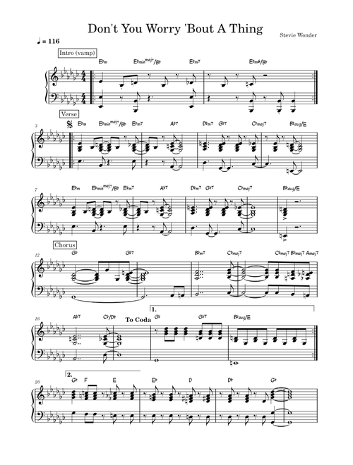 Don't You Worry 'Bout A Thing – Stevie Wonder