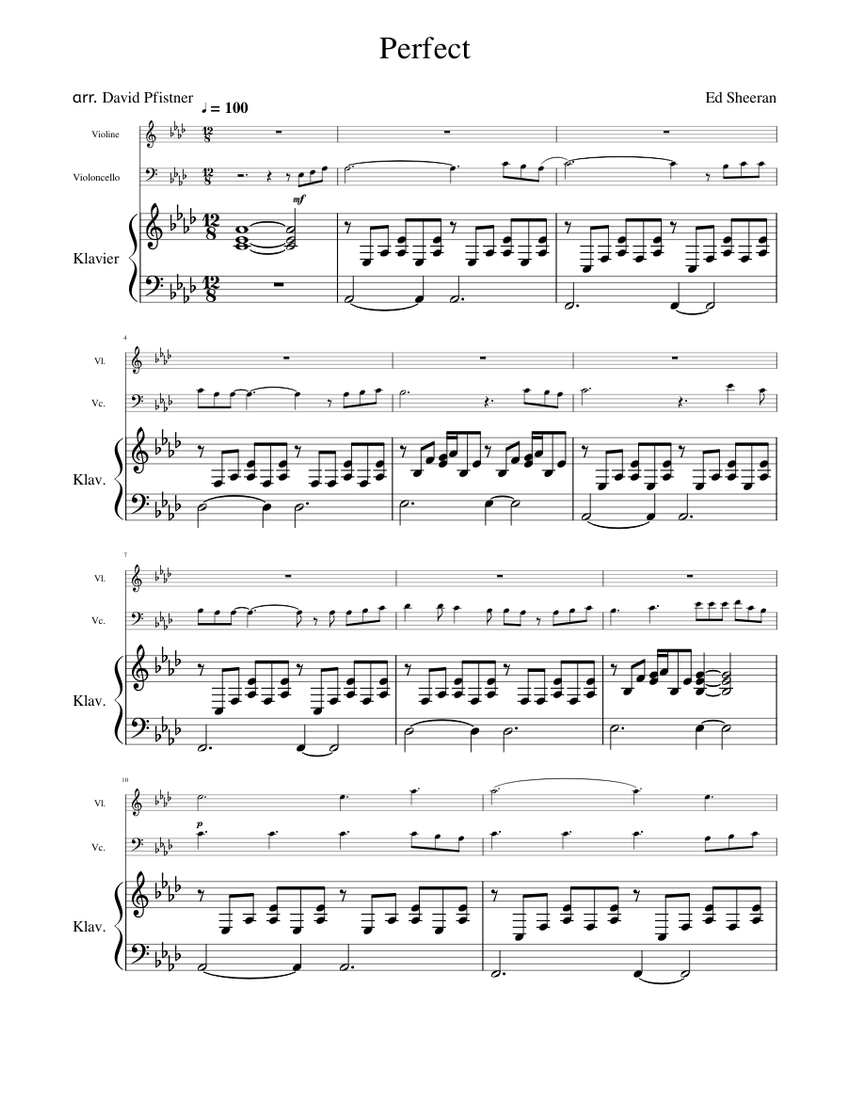 Ed sheeran perfect cello cheap