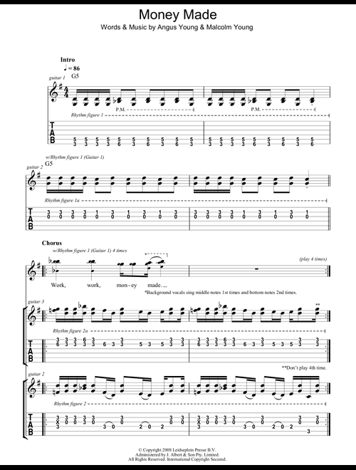 Money Made - AC/DC (Guitar Tab)