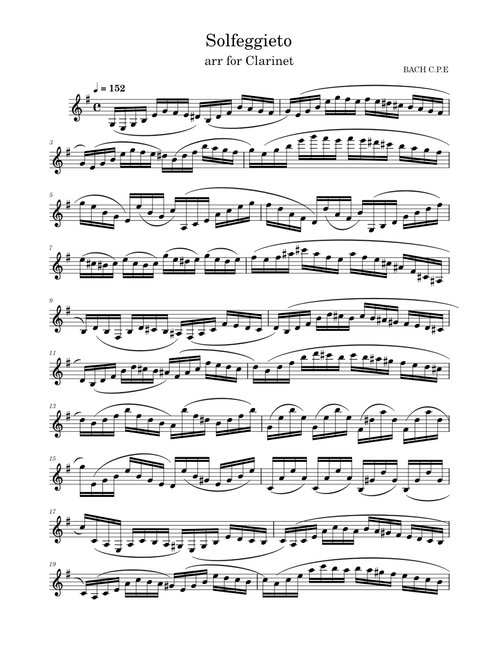 Solfeggieto – Carl Philipp Emanuel Bach Solfeggieto