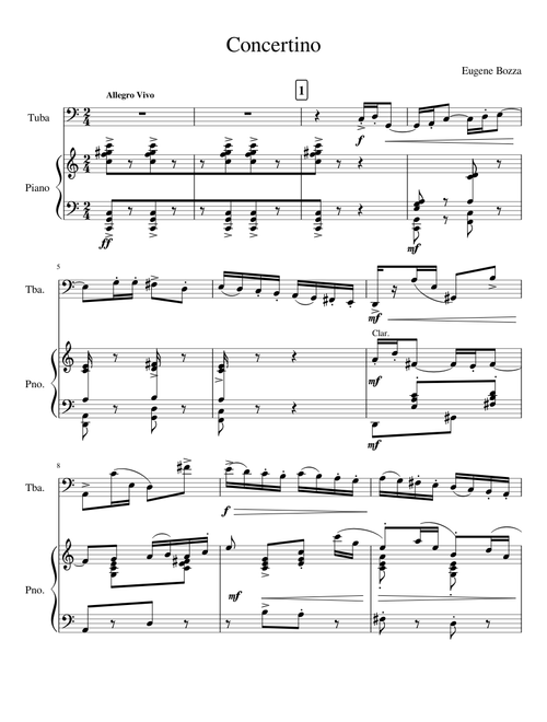 Eugene Bozza Concertino - Tuba