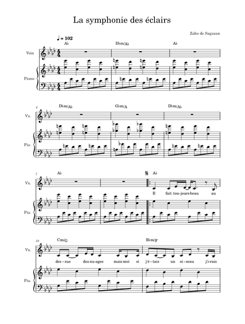 La symphonie des éclairs – Zaho de Sagazan La symphonie des éclairs