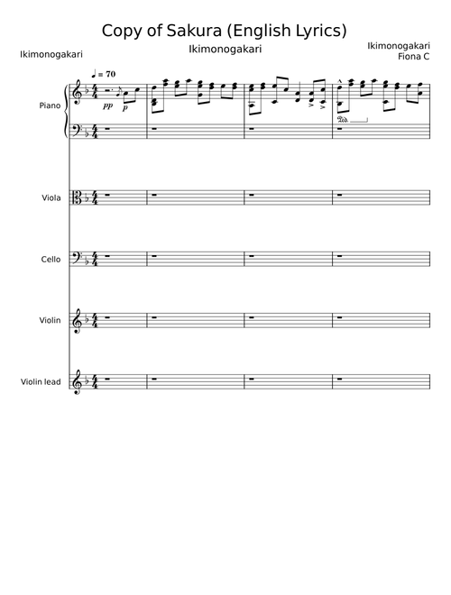 Copy of Sakura – Ikimonogakari;Fiona C.