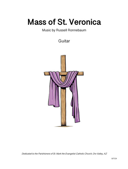 Mass of St. Veronica (Guitar, Melody) - Russell Ronnebaum (Guitar Chords-Lyrics)