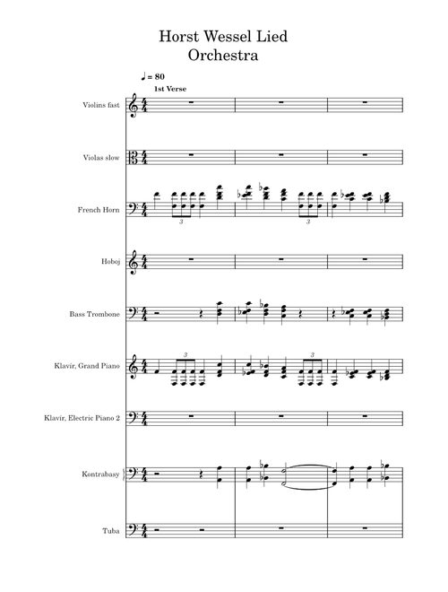 Horst Wessel Lied ORCHESTRA