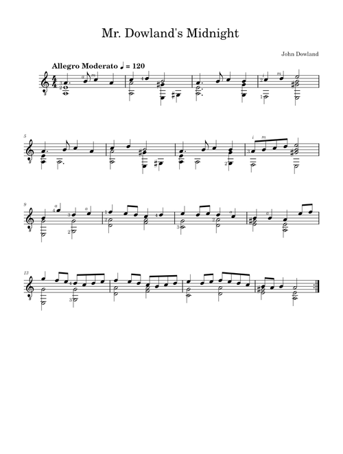Mr. Dowland's Midnight - John Dowland