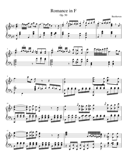 Romance in F major - Beethoven