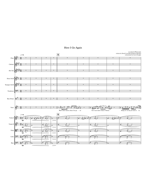 Here I Go Again (Arr. Scott Douglas) - Whitesnake (Large Ensemble)