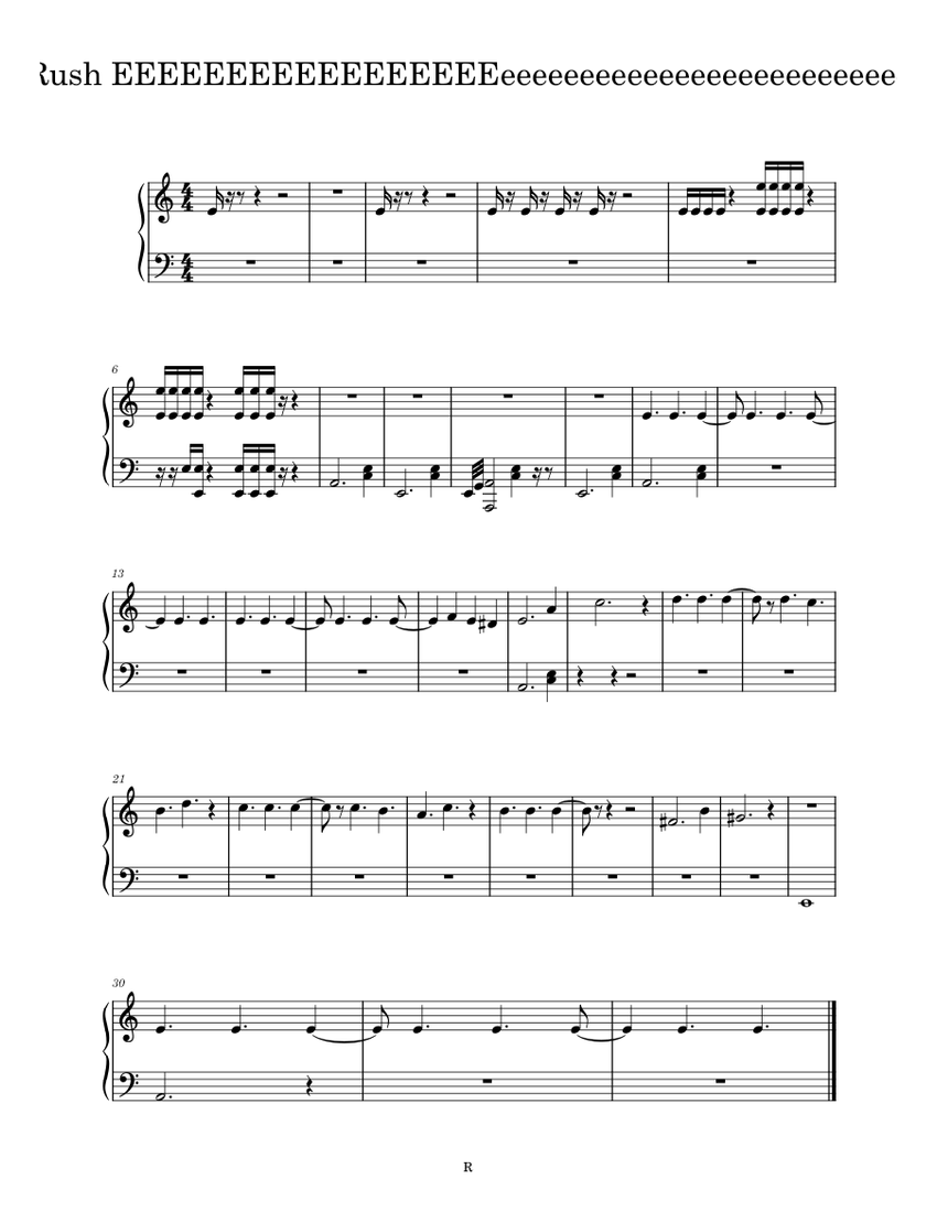 E – Sheet Music Boss Rush EEEEEEEEEEEEEEEEEeeeeeeeeeeeeeeeeeeeeeeeeee ...