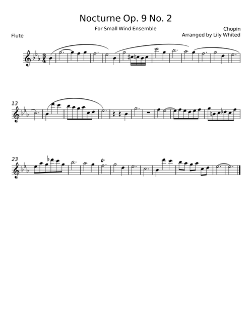 Nocturne In Eb Major, Op. 9, No. 2 - Frédéric Chopin
