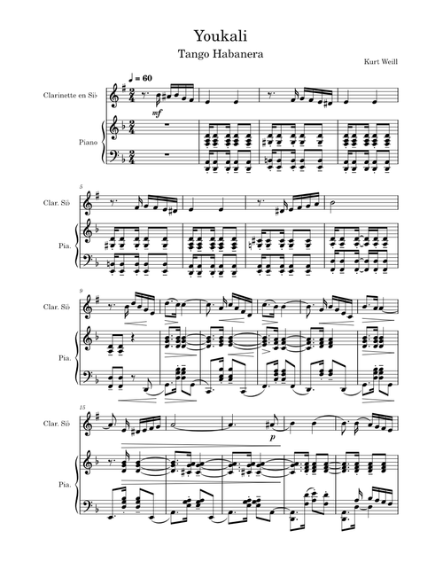 Youkali – Kurt Weill Youkali