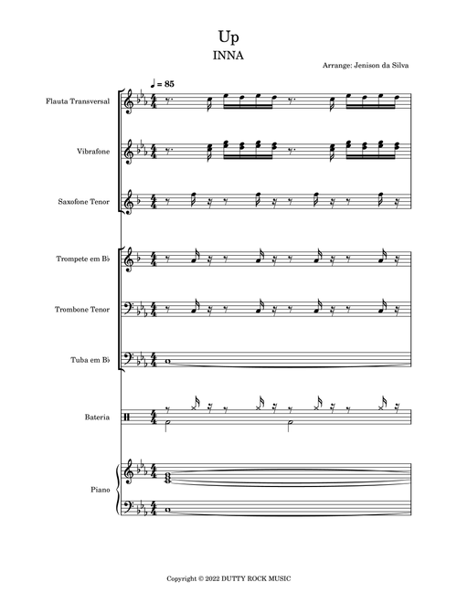 Up Remix (Arr. Jenison da Silva) - Inna (Lead Sheet - Fake Book)