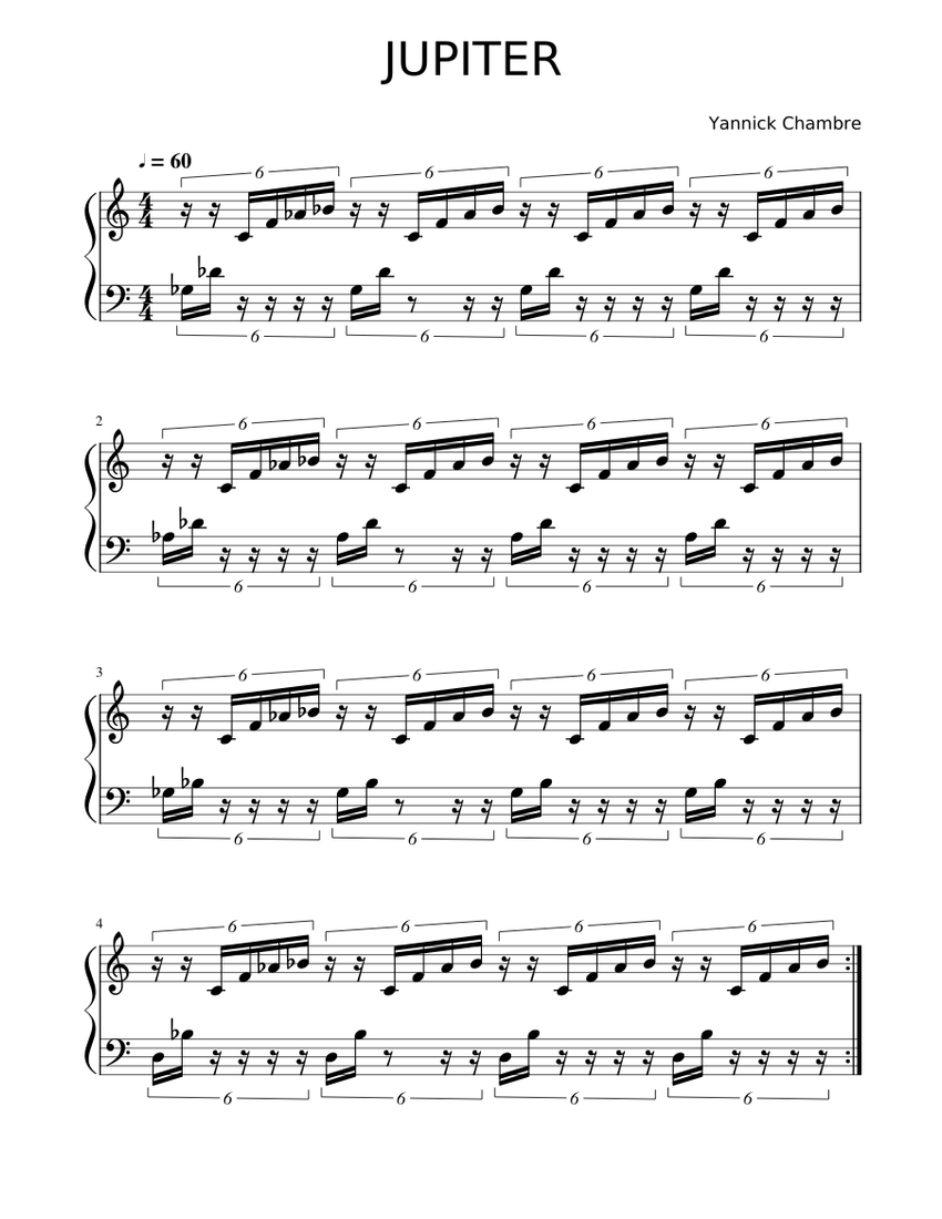 5 JUPITER Sheet music for Piano (Solo) Easy | Musescore.com