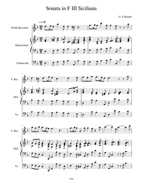 Sonata in F III Siciliana