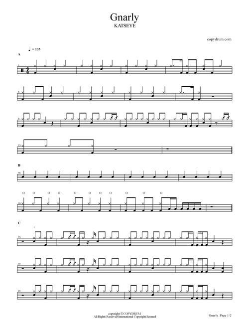 Gnarly (Arr. COPYDRUM) - Ice Spice Katseye (Drums)