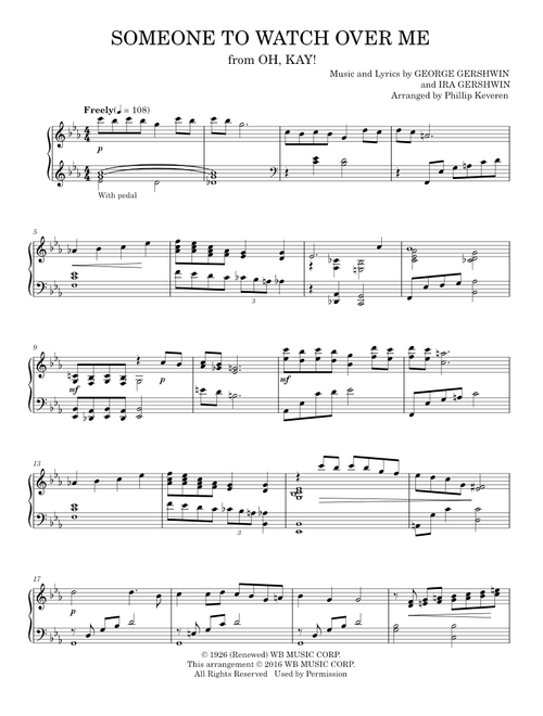 Someone To Watch Over Me - George Gershwin (Piano Solo)