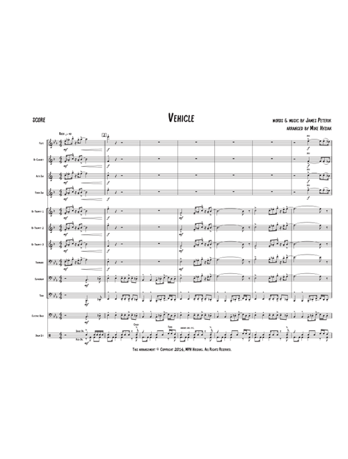 Vehicle (Arr. Mike Hyziak) - The Ides Of March (Large Ensemble)