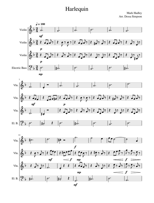 Harlequin (Loop for violin and bass)