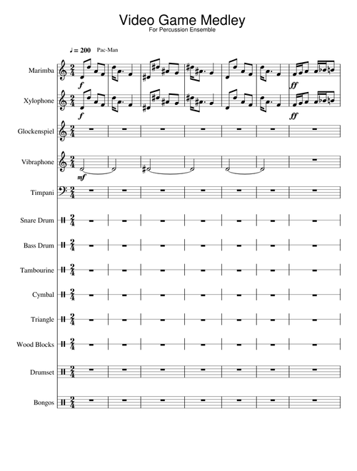 Video Game Medley [Percussion Ensemble]