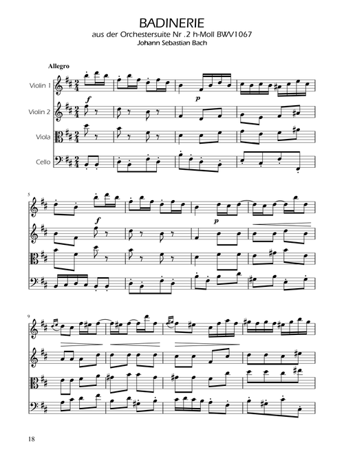 Badinerie - J.S Bach - BWV 1067 - String Quartet (Arr. Ygor Nunes) - Johann Sebastian Bach (String Quartet)