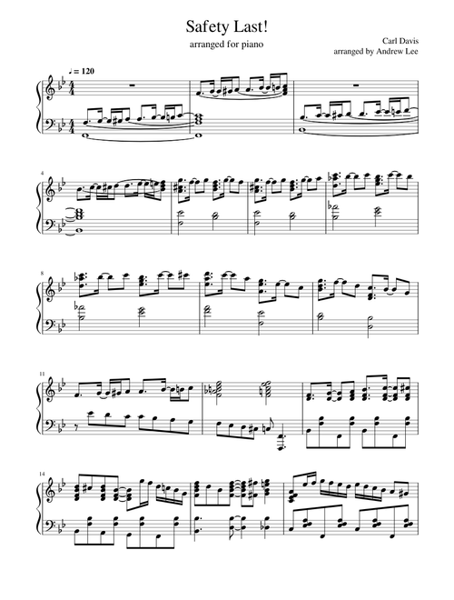 [unfinished] Safety Last! for piano