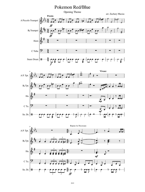 Pokemon Red/Blue Opening Theme