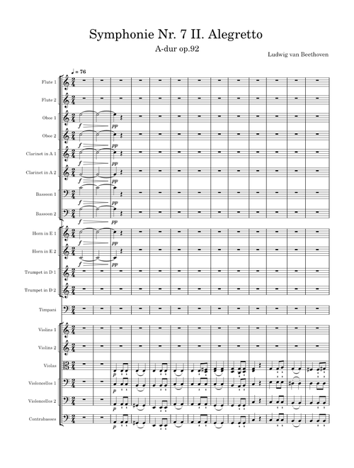 Symphonie Nr. 7 II. Alegretto