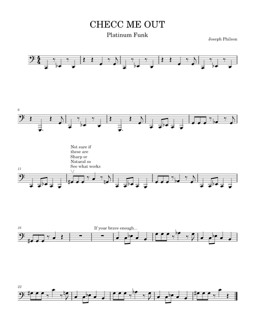 CHECC ME OUT Tuba Fanfare