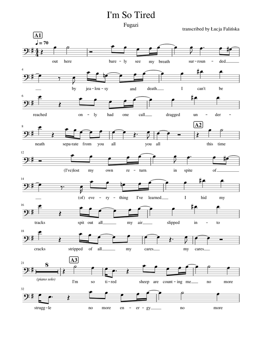 I m So Tired Fugazi Sheet Music For Piano Solo Musescore i-m-so-tired-fugazi-sheet-music-for-piano-solo-musescore