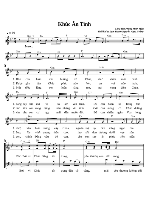 Khúc ân tình – Phùng Minh Mẫn