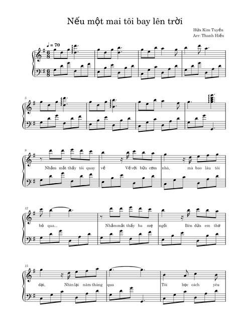 NẾU MỘT MAI TÔI BAY LÊN TRỜI – Unknown author