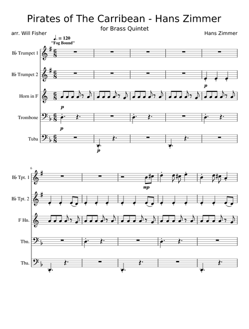 Pirates of the Caribbean Black Pearl Medley